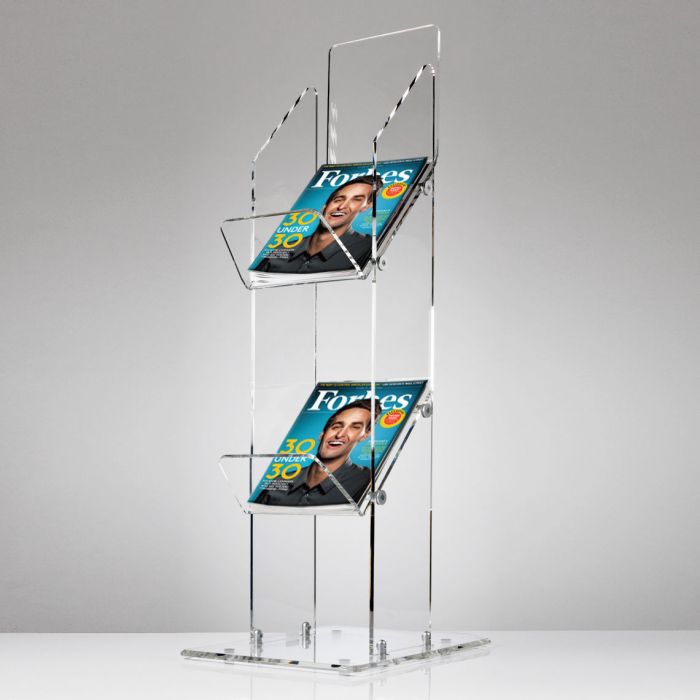Magazine Display Acrylic storage rack  Acrylic rubber frame