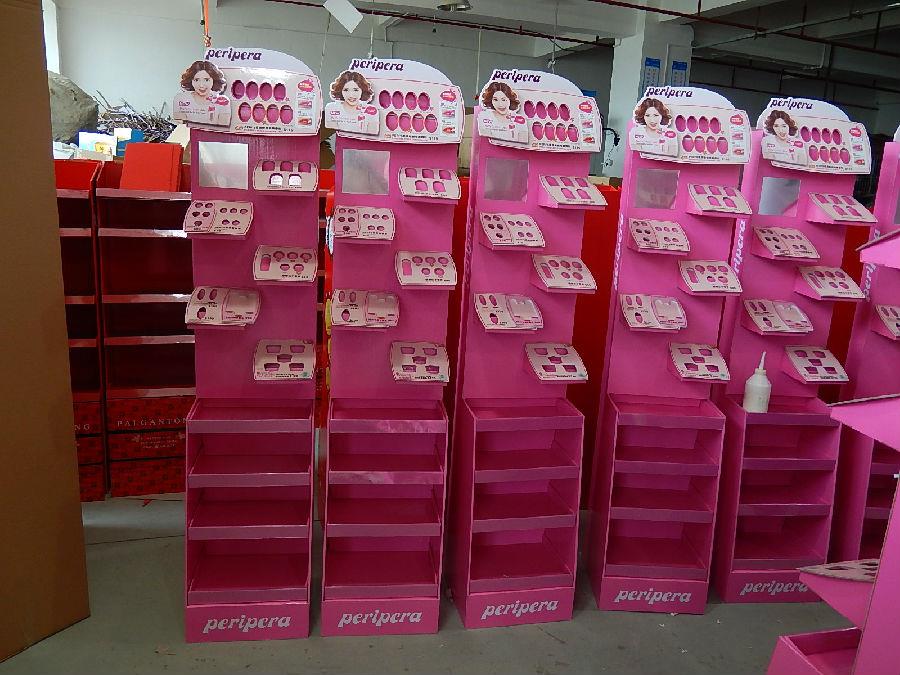 Cosmetic display paper holder