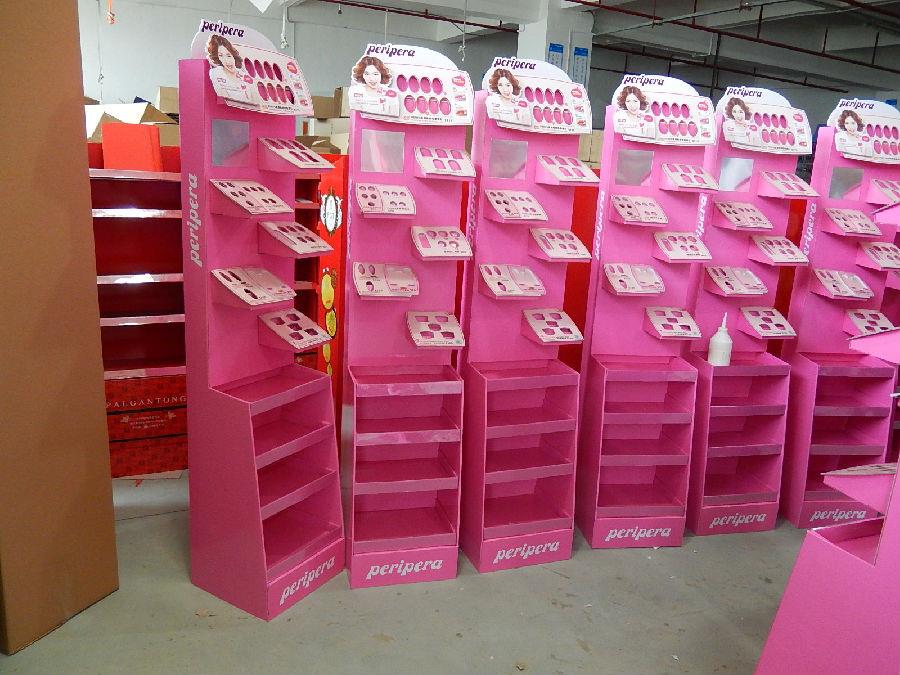 Cosmetic display paper holder