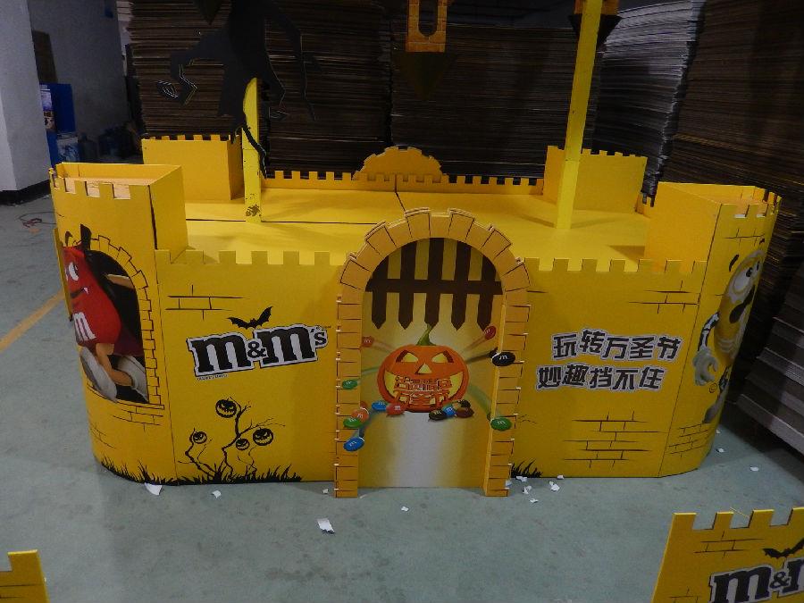Promotional display paper cabinet for middle and high-end shopping malls